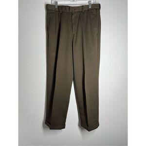 Haggar Dress Pants Size 12 Stretch Waist  Belt Loops Pockets Size 34 x 29